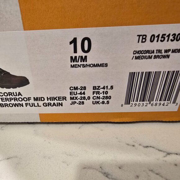 New Timberland Chocorua Mid Waterproof Hiker Boots Hiking Brown 15130 Size 10 - Picture 10 of 15